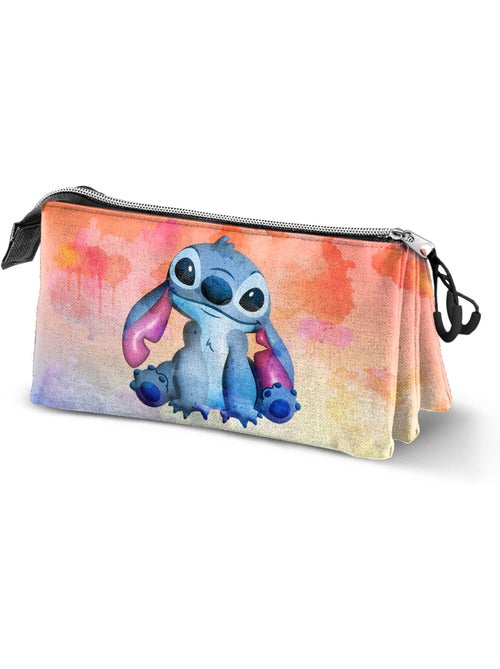 Disney Lilo e Stitch Watercolour Astuccio Triplo, Multicolore - Kiabi Disney Lilo e Stitch Watercolour Astuccio Triplo, Multicolore - Kiabi