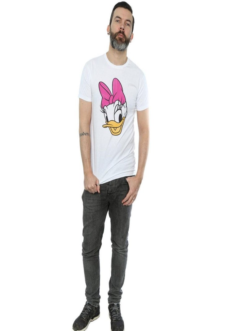 Disney Maglietta Paperina Facce Dipinte Uomo Bianco - Kiabi