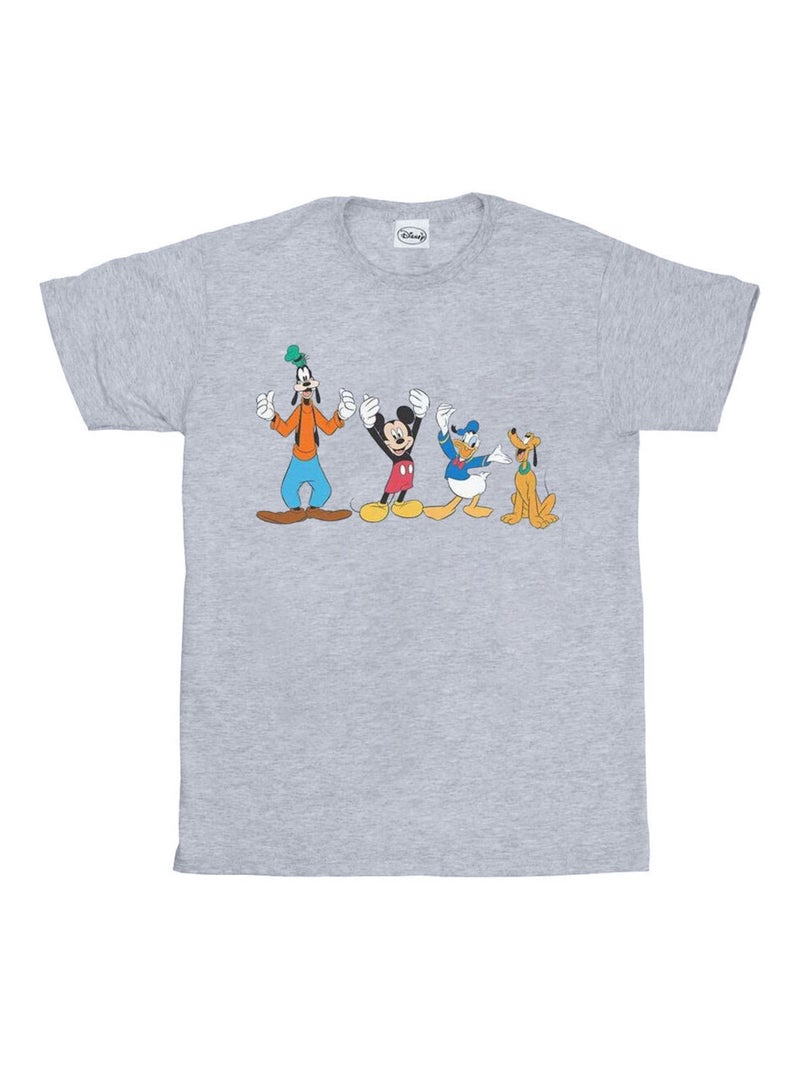 Disney Maglietta Topolino Amici Uomo Grigio melangiato - Kiabi