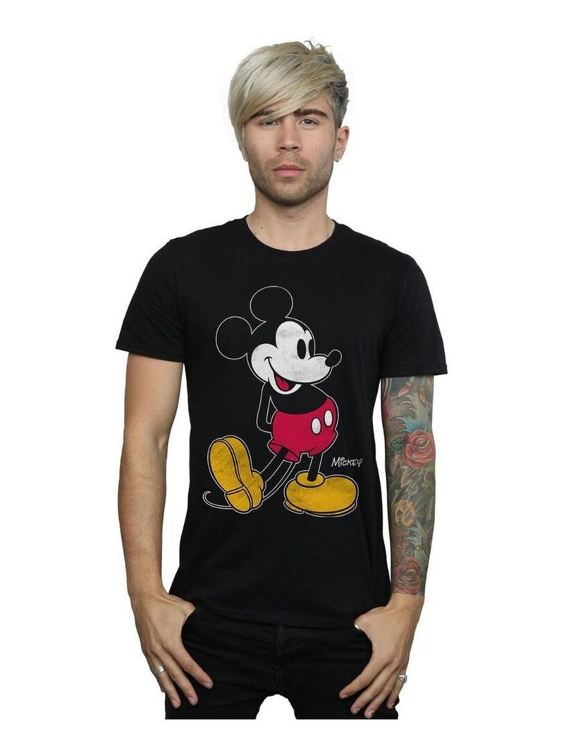 Disney Maglietta Topolino Calcio Uomo Nero - Kiabi