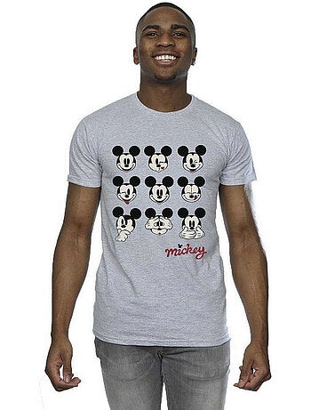 Disney Maglietta Topolino Facce Uomo