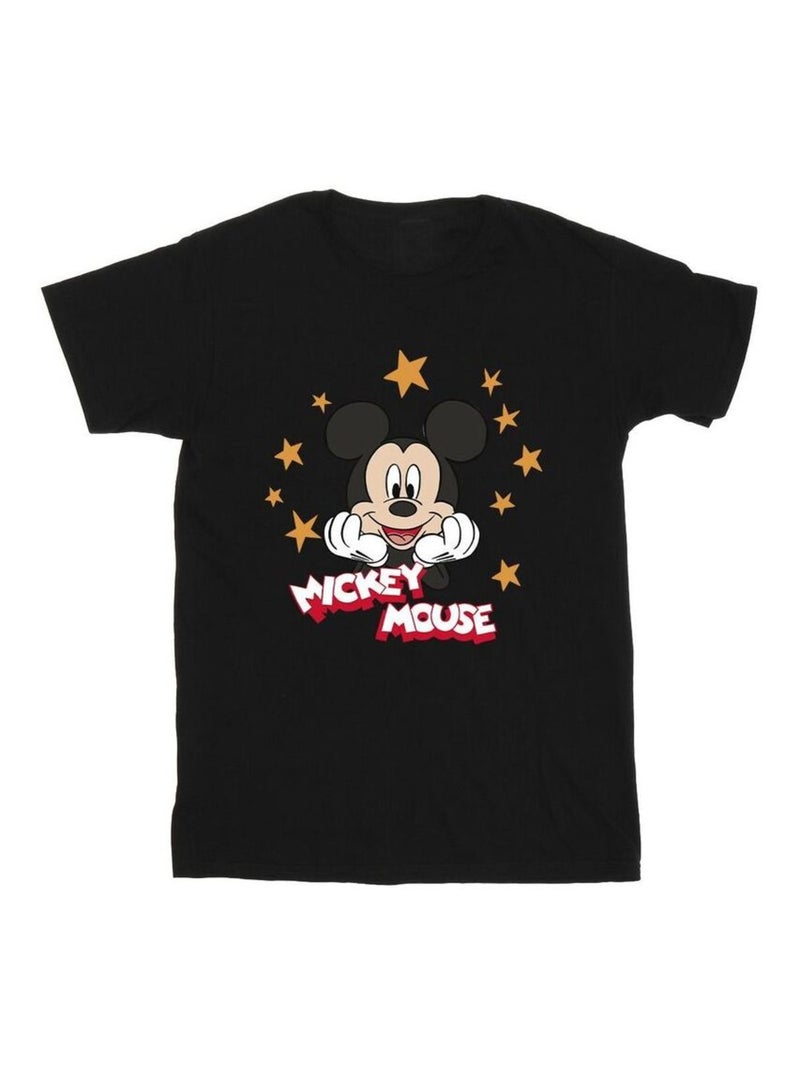 Disney Maglietta Topolino Stelle Uomo Nero - Kiabi