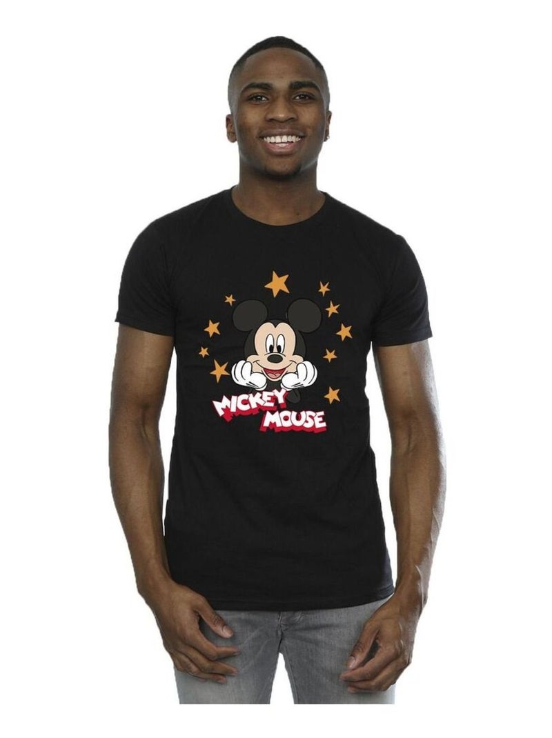 Disney Maglietta Topolino Stelle Uomo Nero - Kiabi