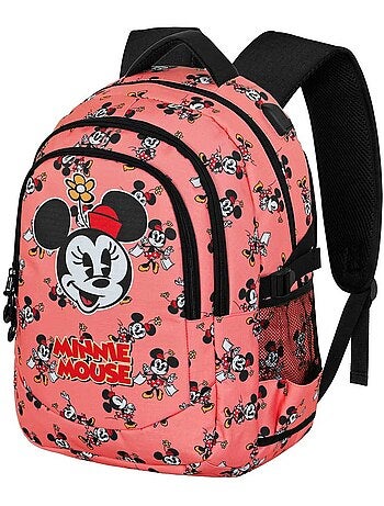 Disney minnie mouse aqua zaino running plus, rosa