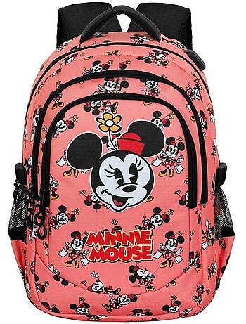 Disney minnie mouse aqua zaino running plus, rosa