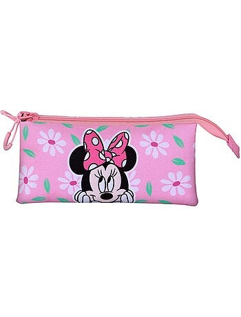Disney Minnie Mouse Blooming Astuccio Triplo, Rosa