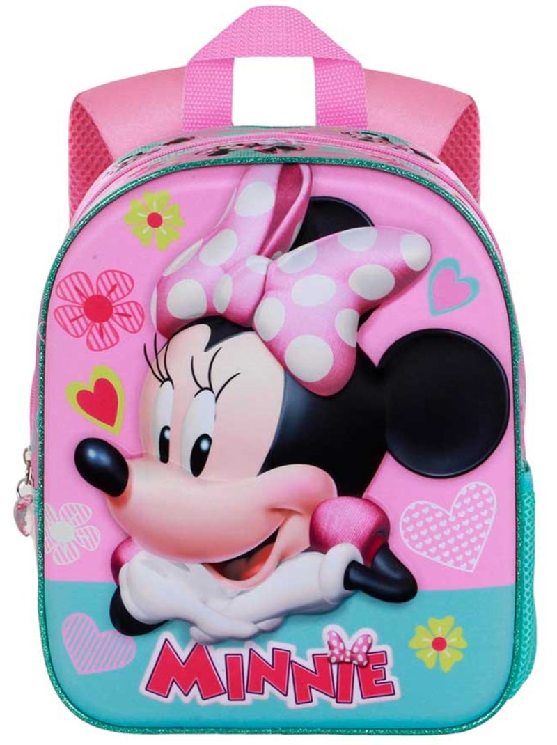 Disney Minnie Mouse Charm Zainetto 3D Elite, Rosa Rosa - Kiabi