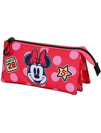 Disney minnie mouse class astuccio triplo, rosa