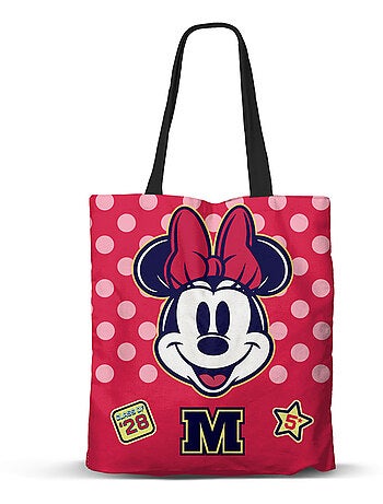 Disney Minnie Mouse Class Borsa della Spesa Shopping FAN, Rosa