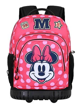 Disney minnie mouse class zaino trolley gts fan, rosa
