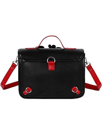 Disney Minnie Mouse Face Borsa a Tracolla-Zaino Satchel, Multicolore