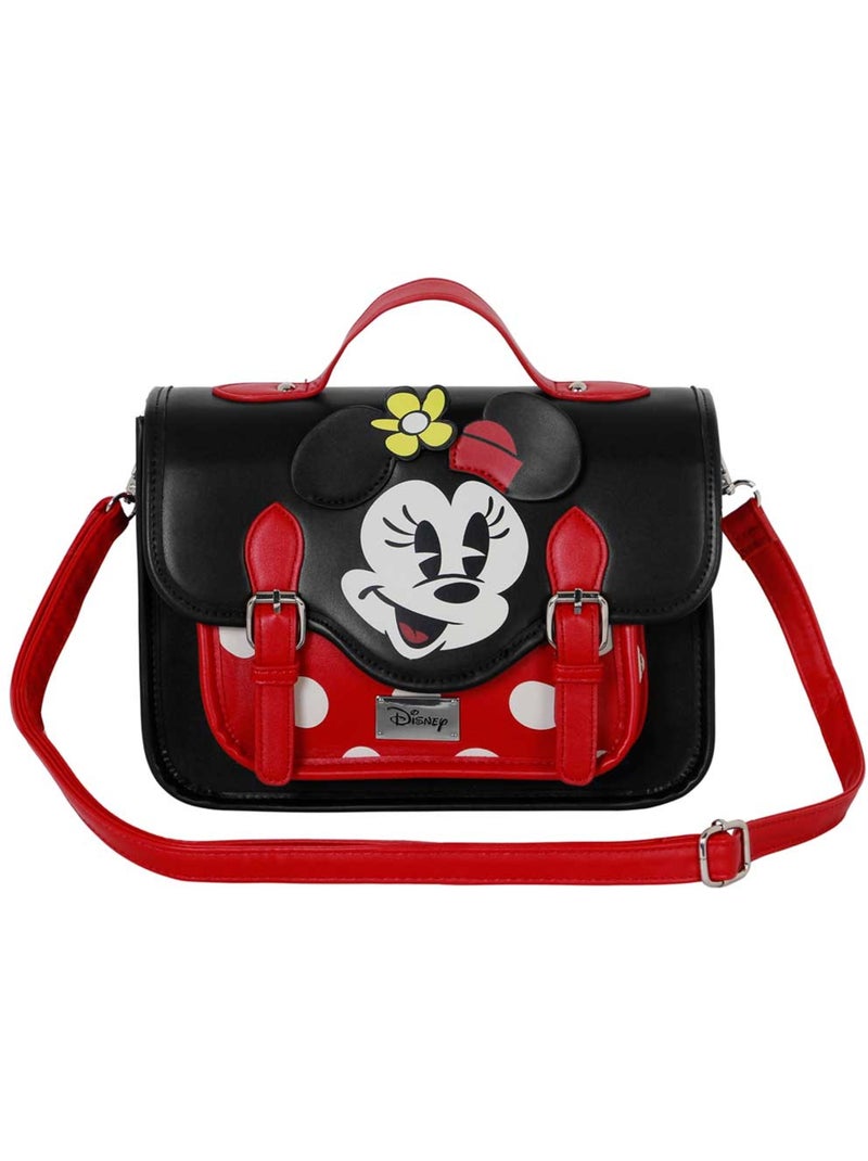 Disney Minnie Mouse Face Borsa a Tracolla-Zaino Satchel, Multicolore Multicolore - Kiabi