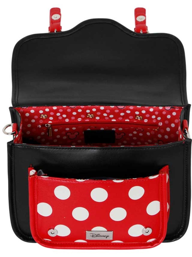 Disney Minnie Mouse Face Borsa a Tracolla-Zaino Satchel, Multicolore Multicolore - Kiabi