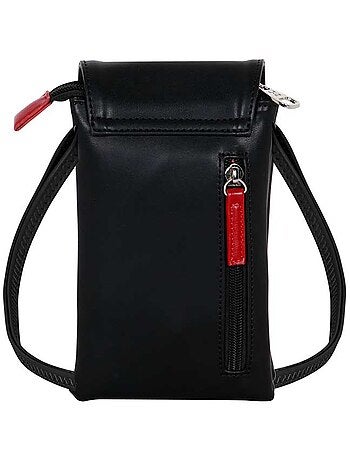 Disney Minnie Mouse Face Borsa Porta Cellulare, Multicolore