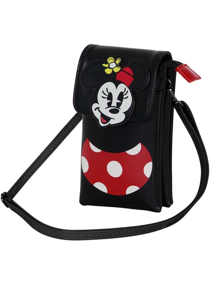 Disney Minnie Mouse Face Borsa Porta Cellulare, Multicolore Multicolore - Kiabi