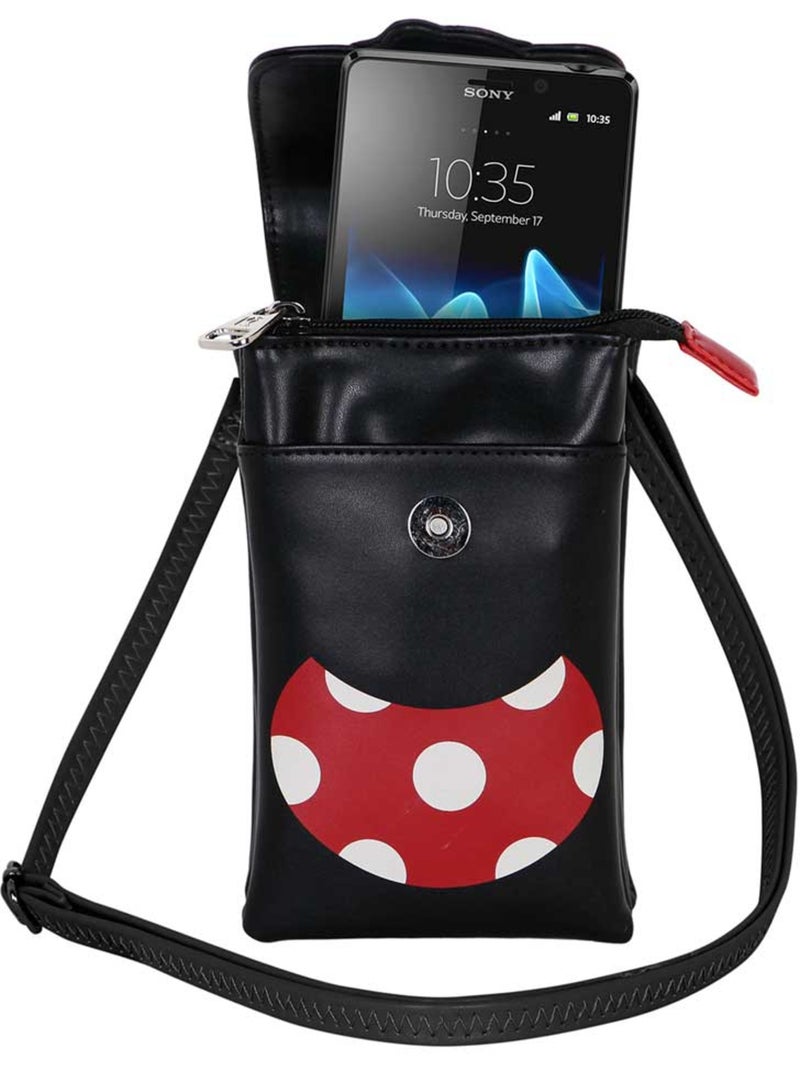 Disney Minnie Mouse Face Borsa Porta Cellulare, Multicolore Multicolore - Kiabi