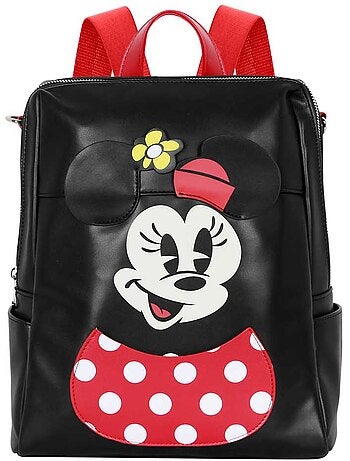 Disney Minnie Mouse Face Zainetto Shield, Multicolore