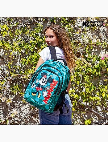 Disney minnie mouse indigo zaino running plus, turchese