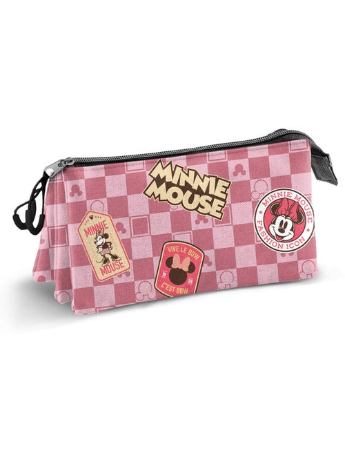 Disney Minnie Mouse Journey Astuccio Triplo, Rosa - Kiabi