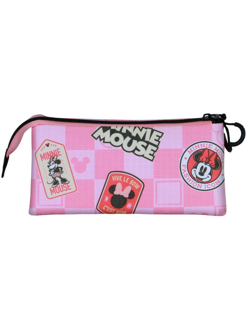 Disney Minnie Mouse Journey Astuccio Triplo, Rosa Rosa - Kiabi