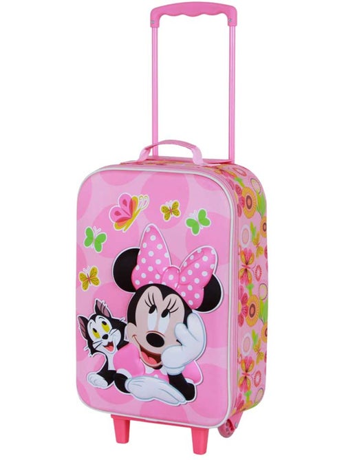 Disney Minnie Mouse Kitten Valigia Trolley Soft 3D, Rosa - Kiabi
