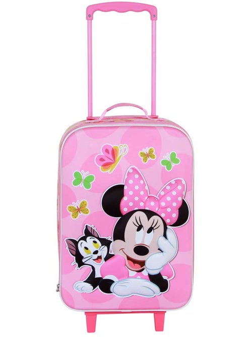 Disney Minnie Mouse Kitten Valigia Trolley Soft 3D, Rosa - Kiabi