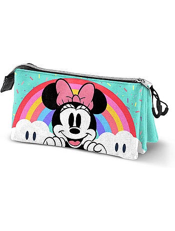 Disney minnie mouse rainbow astuccio triplo, turchese