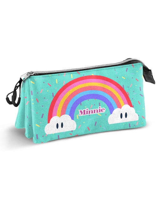 Disney Minnie Mouse Rainbow Astuccio Triplo, Turchese - Kiabi Disney Minnie Mouse Rainbow Astuccio Triplo, Turchese - Kiabi