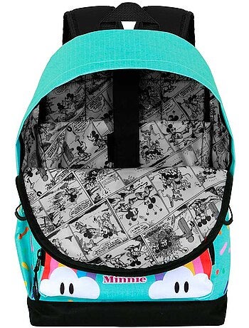 Disney minnie mouse rainbow zaino hs fan 3.0, turchese