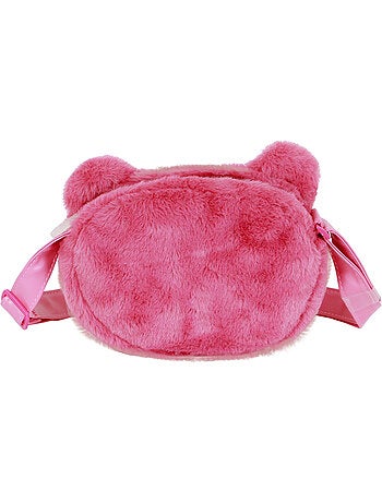 Disney Orso Lotso Strawberry Mini Borsa a Tracolla Plush, Rosa