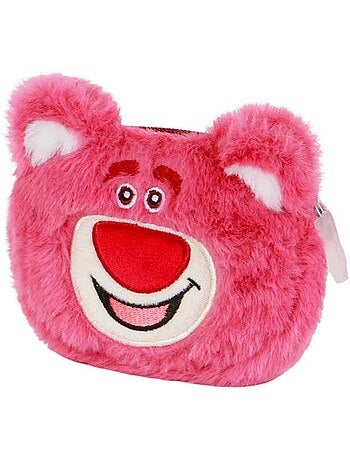 Disney Orso Lotso Strawberry Portamonete Pill Plush, Rosa
