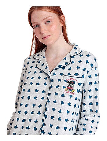 DISNEY Pigiama aperto a maniche lunghe You Make Me Love da donna