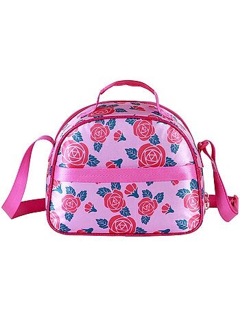 Disney Principesse Flowers Borsa Porta Merenda 3D, Rosa