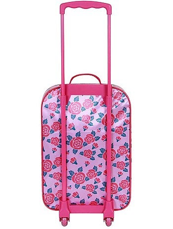 Disney Principesse Flowers Valigia Trolley Soft 3D, Rosa