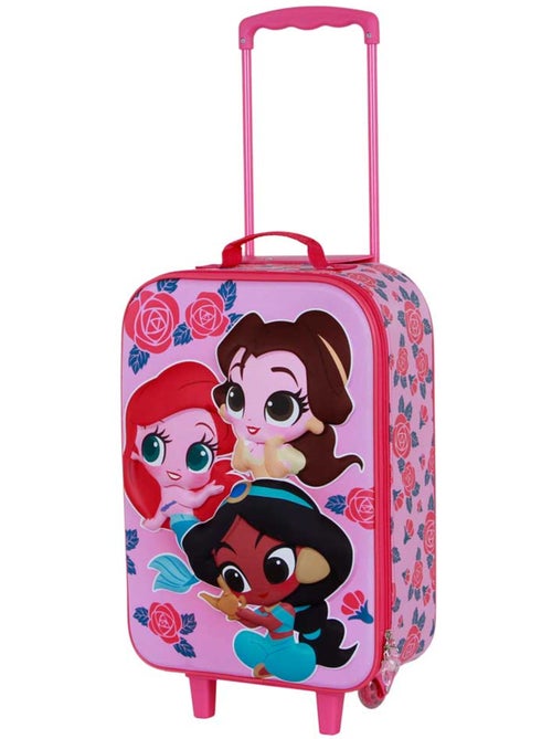 Disney Principesse Flowers Valigia Trolley Soft 3D, Rosa - Kiabi