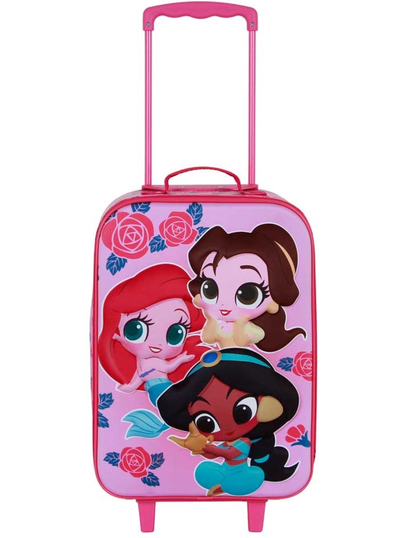 Disney Principesse Flowers Valigia Trolley Soft 3D, Rosa Rosa - Kiabi