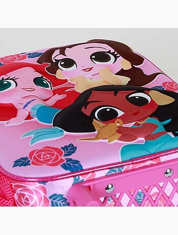 Disney principesse flowers zainetto 3d con ruote piccolo, rosa