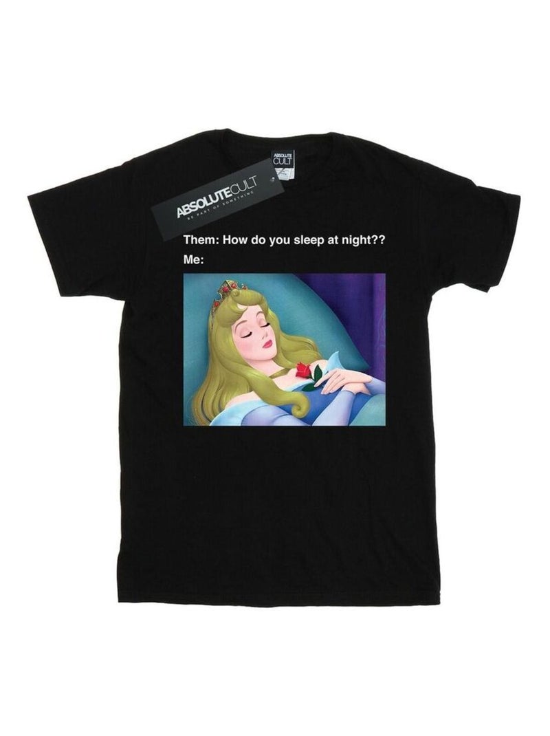 Disney Sleeping Beauty Maglietta Meme Uomo Nero - Kiabi
