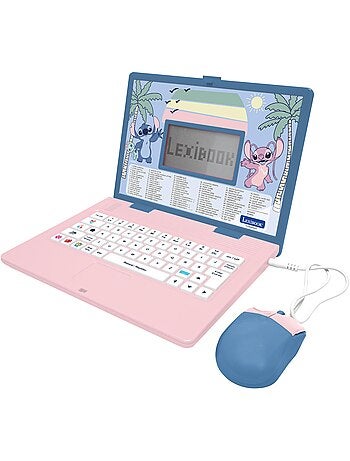 Disney Stitch computer portatile educativo bilingue con 164 attività (EN/IT)