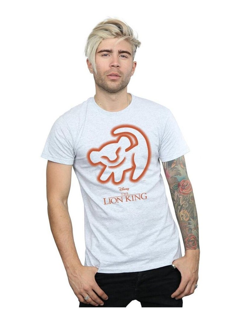 Disney The Lion King Maglietta Disegno di Grotta Uomo Grigio melangiato - Kiabi