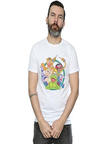 Disney The Muppets Maglietta Cerchio di Gruppo Uomo