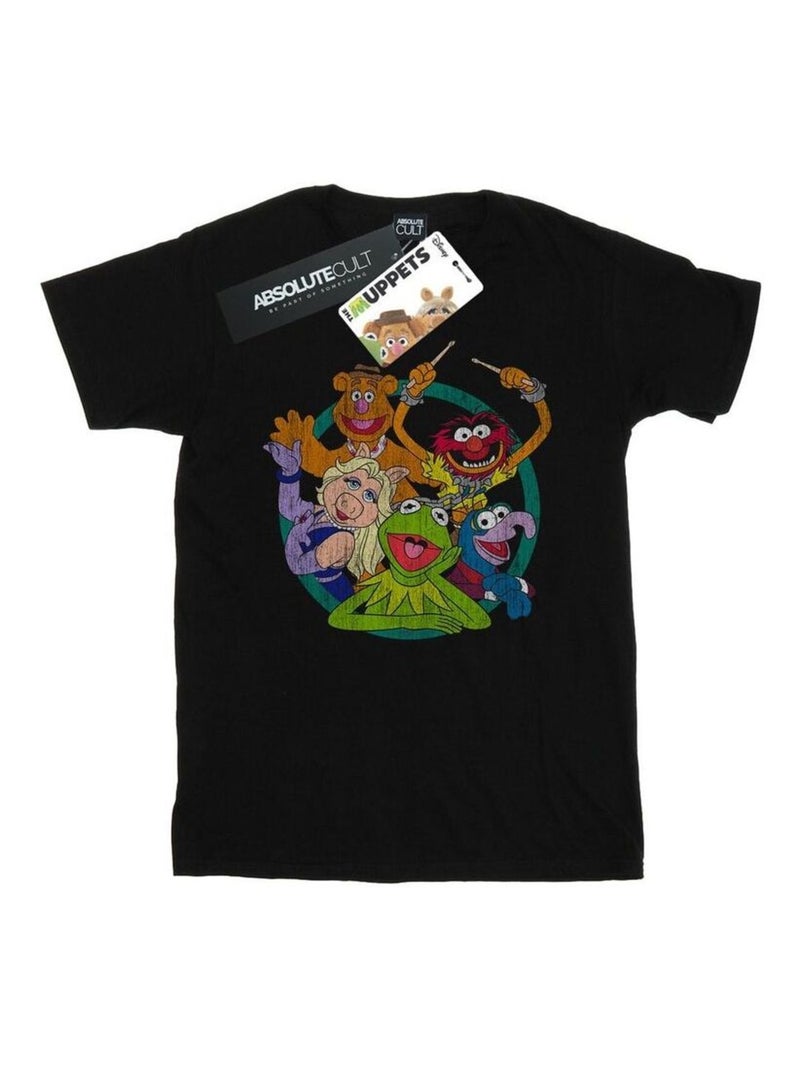 Disney The Muppets Maglietta Cerchio di Gruppo Uomo Nero - Kiabi