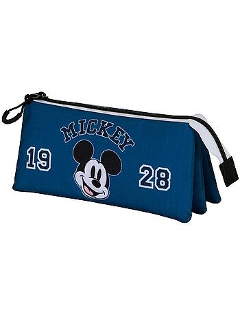 Disney Topolino Class Astuccio Triplo, Blu