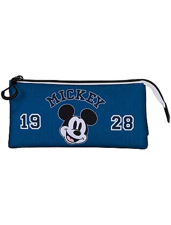 Disney Topolino Class Astuccio Triplo, Blu
