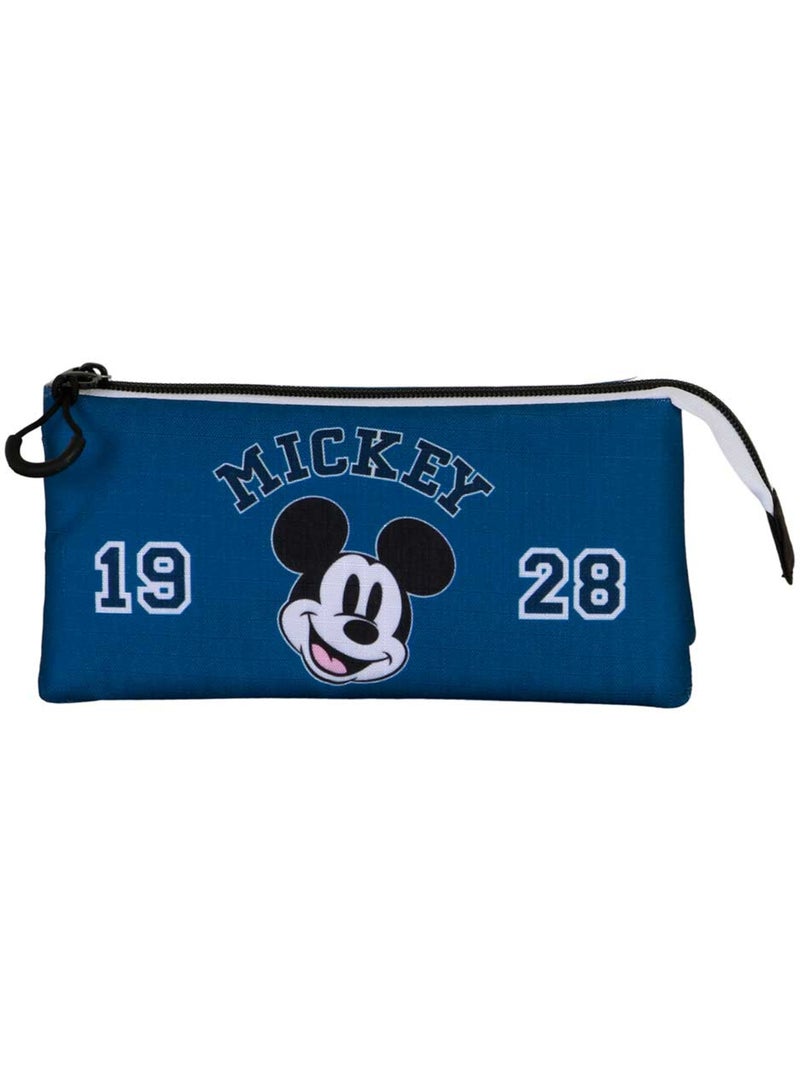 Disney Topolino Class Astuccio Triplo, Blu Blu - Kiabi