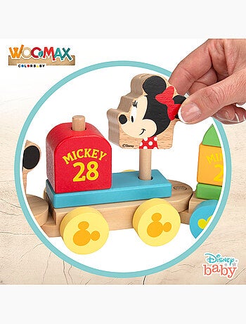 Disney Topolino e Minnie Trenino in legno WOOMAX