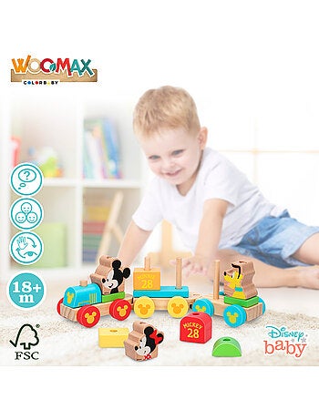 Disney Topolino e Minnie Trenino in legno WOOMAX