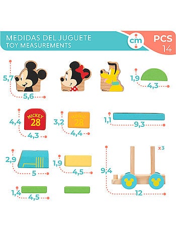 Disney Topolino e Minnie Trenino in legno WOOMAX
