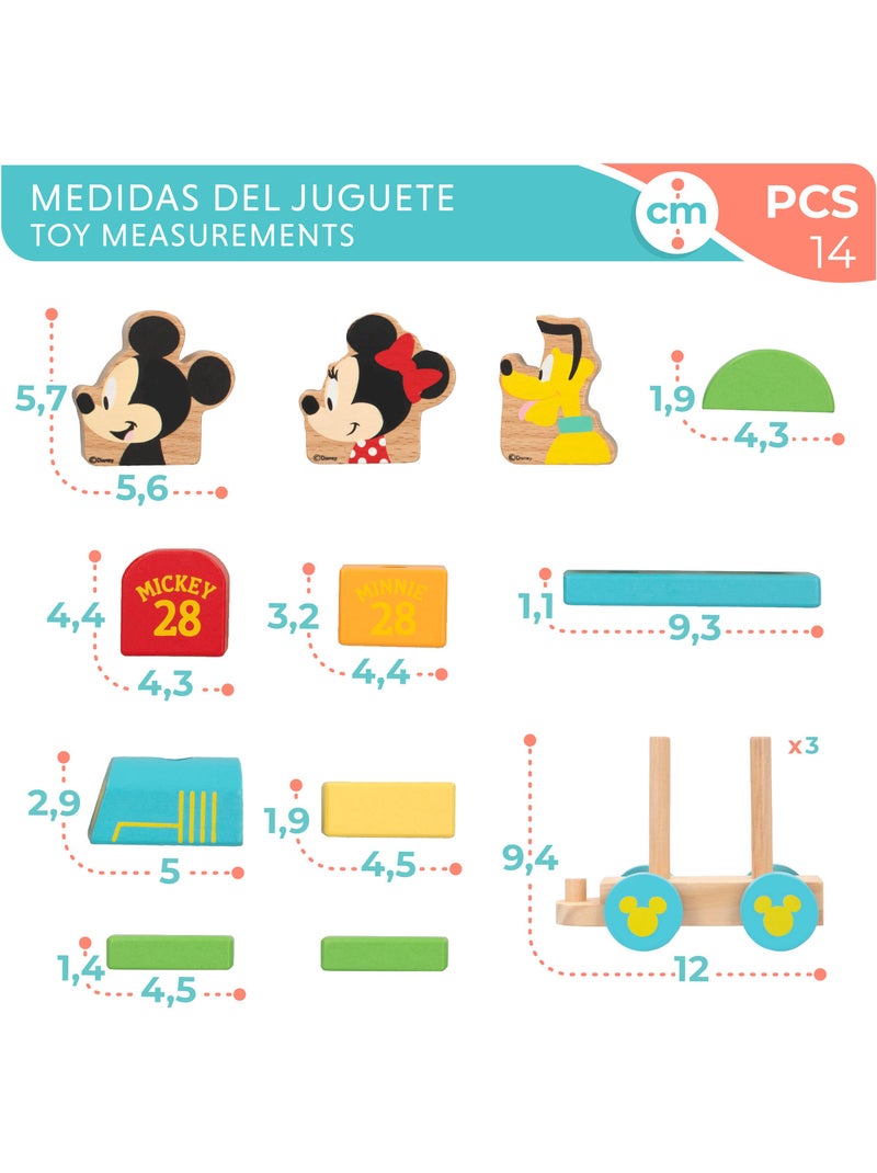Disney Topolino e Minnie Trenino in legno WOOMAX N/D - Kiabi
