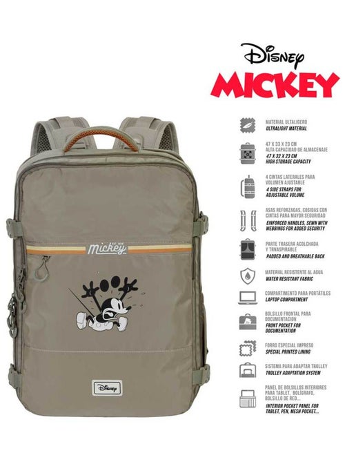 Disney Topolino Face Zaino Grande da Viaggio Mercury 47x23x33cm, Multicolore - Kiabi